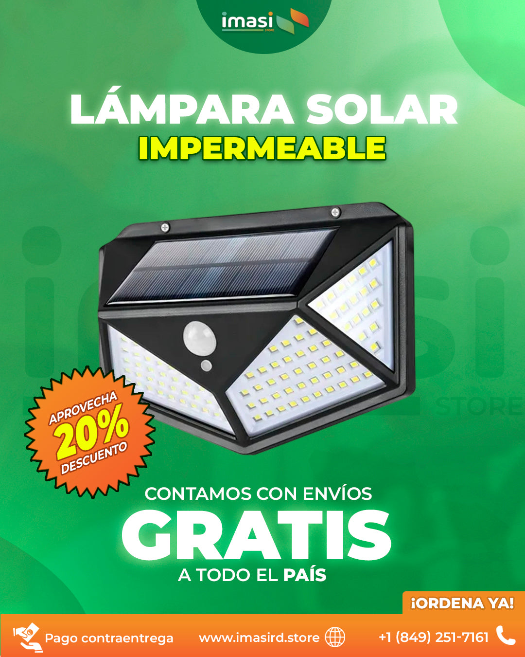 Lámpara Solar Impermeable LumiSolar™ | Lámpara Solar Impermeable: Ilumina tu hogar sin pagar luz