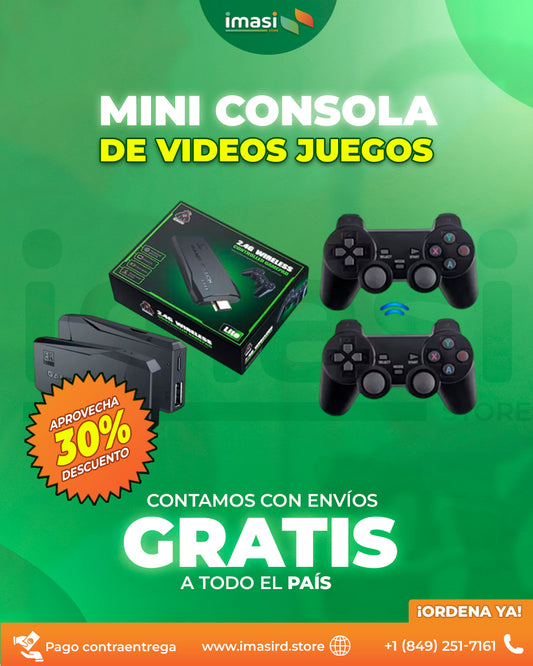 Mini consola de videojuegos portátil GameBox™ | ¡+10000 Juegos Retro en Tu Bolsillo! Conecta, Juega y Disfruta