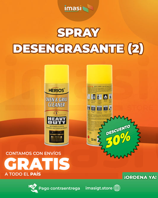 Spray Desengrasante Herios™ | Limpieza Profesional para Hornos y Parrillas: Rápido y Efectivo